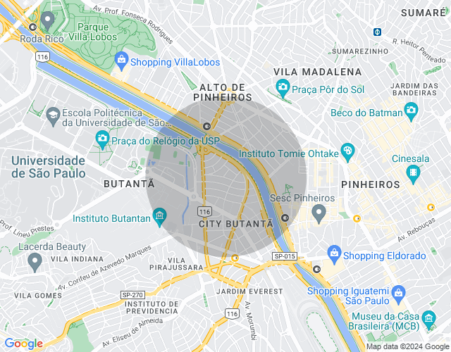 Imóvel no mapa