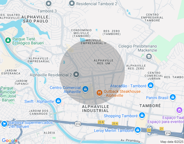 Imóvel no mapa