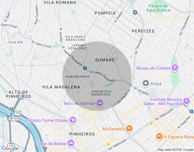 Imóvel no mapa
