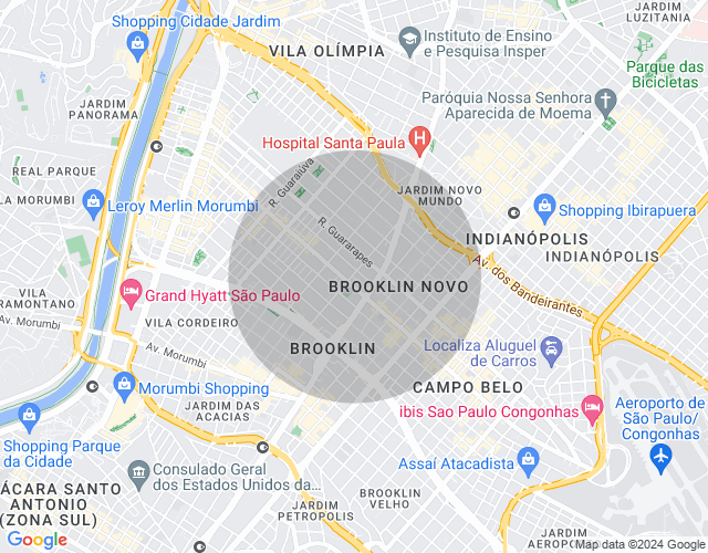 Imóvel no mapa