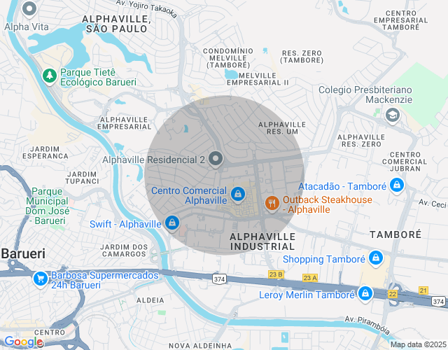 Imóvel no mapa