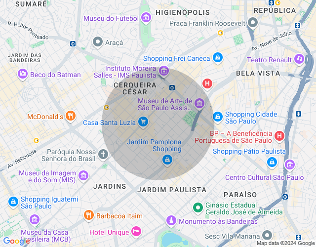 Imóvel no mapa