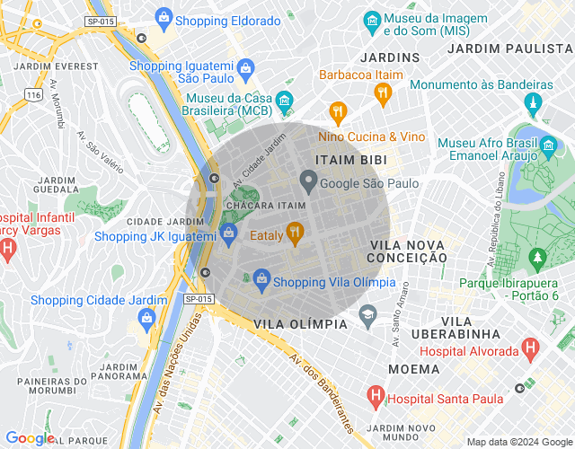 Imóvel no mapa