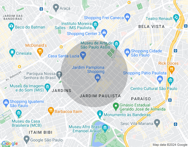 Imóvel no mapa