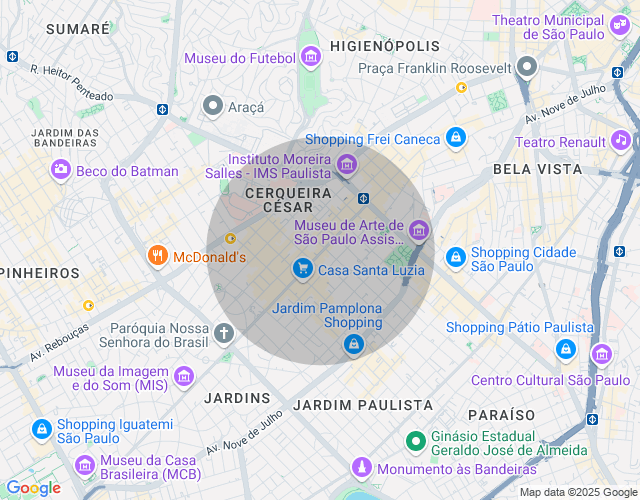 Imóvel no mapa