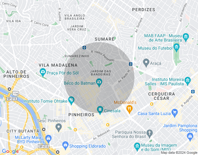 Imóvel no mapa