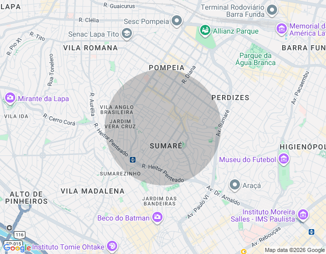 Imóvel no mapa