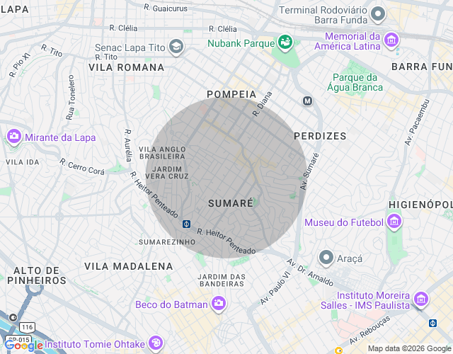 Imóvel no mapa