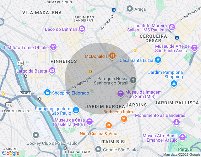 Imóvel no mapa