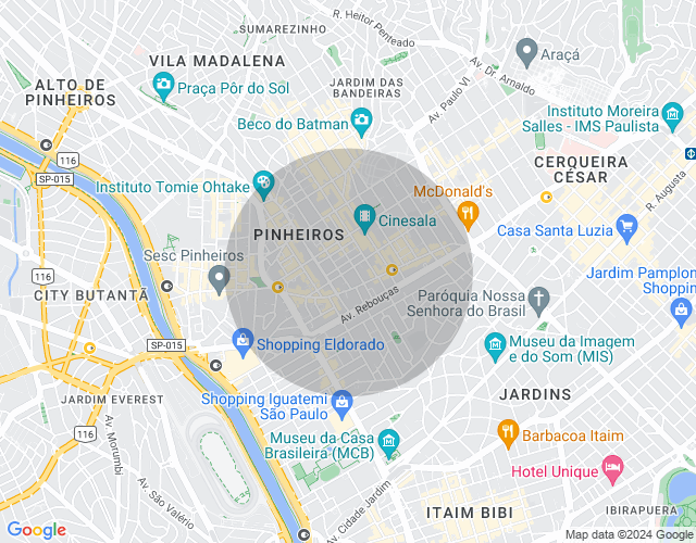 Imóvel no mapa