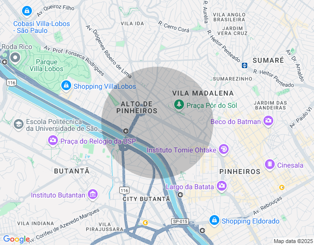 Imóvel no mapa