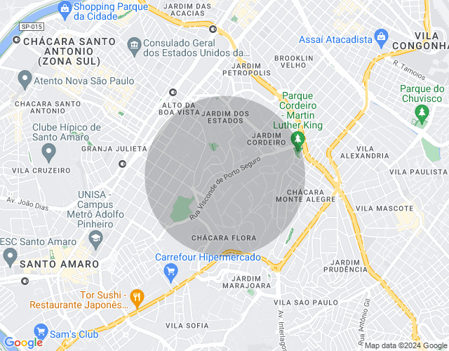 Imóvel no mapa