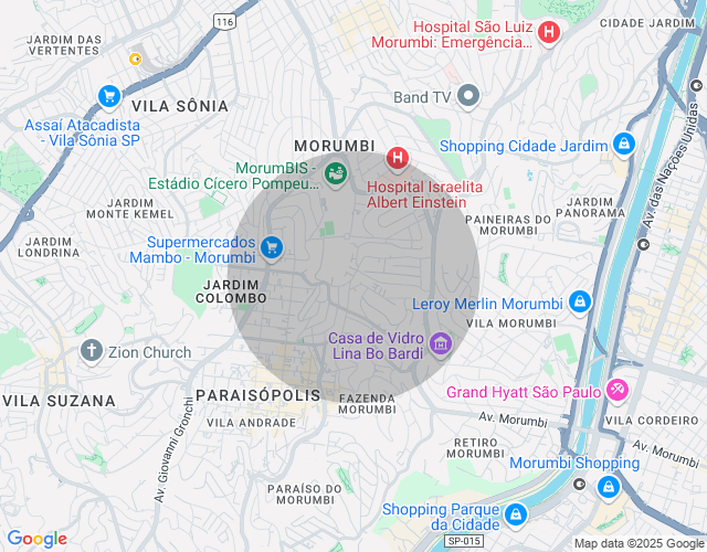 Imóvel no mapa