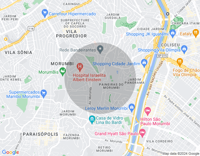 Imóvel no mapa