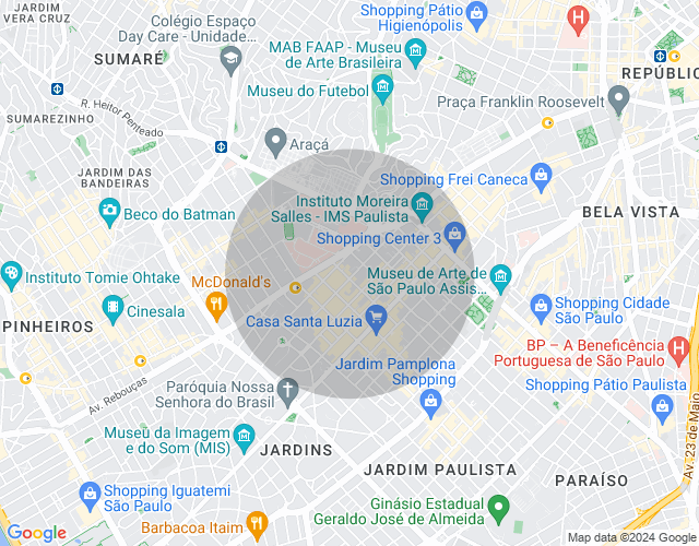 Imóvel no mapa