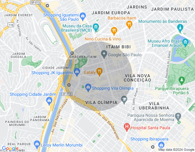 Imóvel no mapa