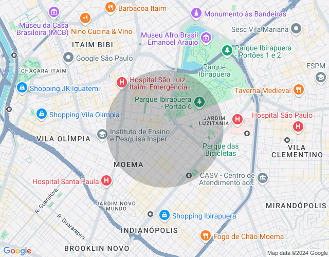 Imóvel no mapa