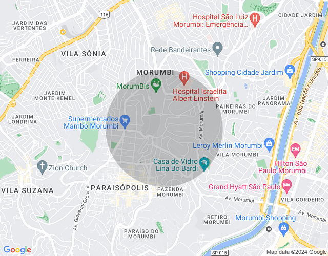 Imóvel no mapa