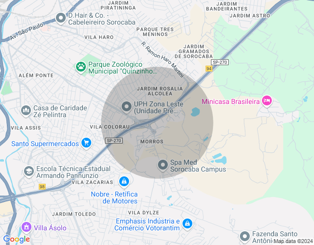 Imóvel no mapa