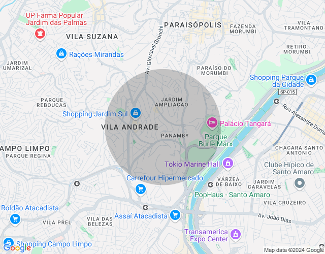 Imóvel no mapa