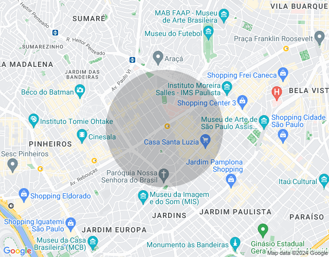 Imóvel no mapa