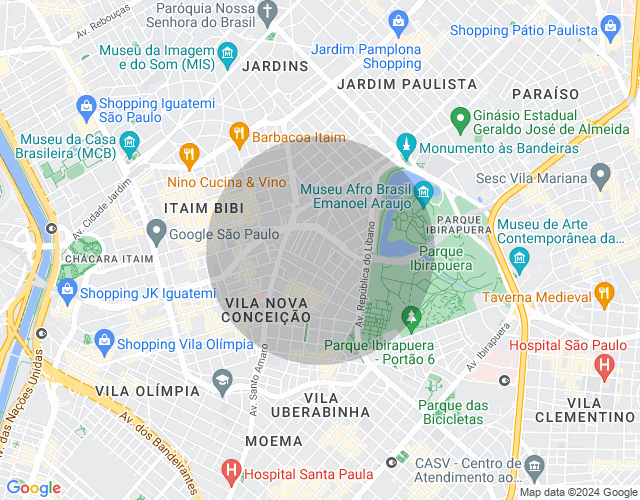 Imóvel no mapa