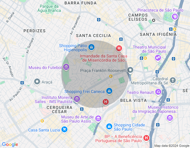 Imóvel no mapa