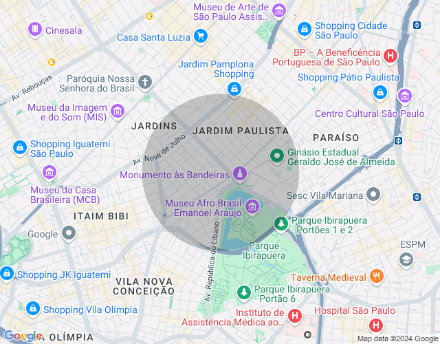 Imóvel no mapa