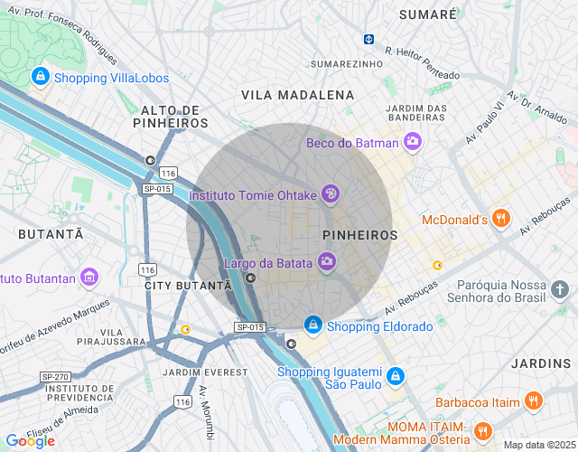 Imóvel no mapa