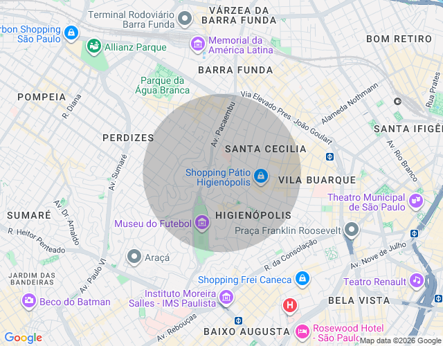 Imóvel no mapa