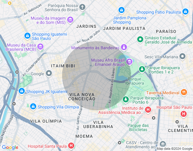 Imóvel no mapa