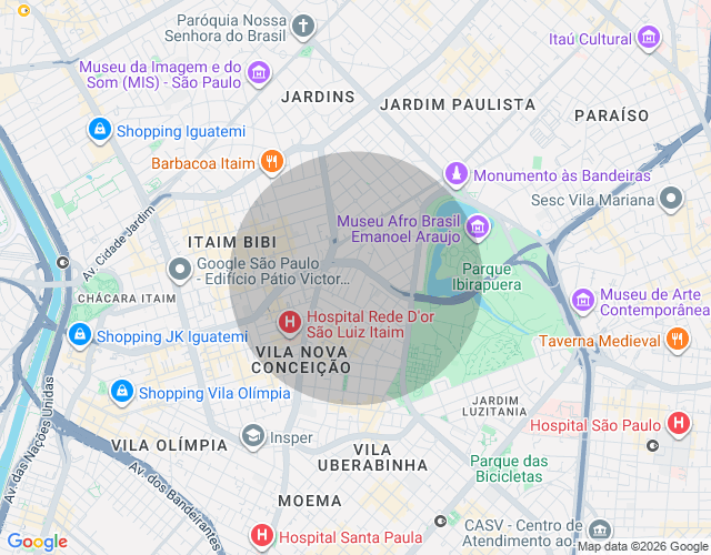 Imóvel no mapa