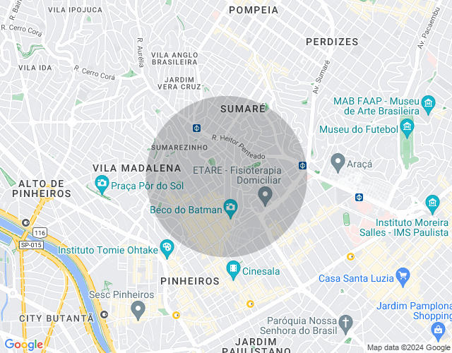 Imóvel no mapa