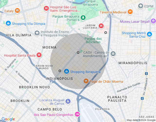 Imóvel no mapa