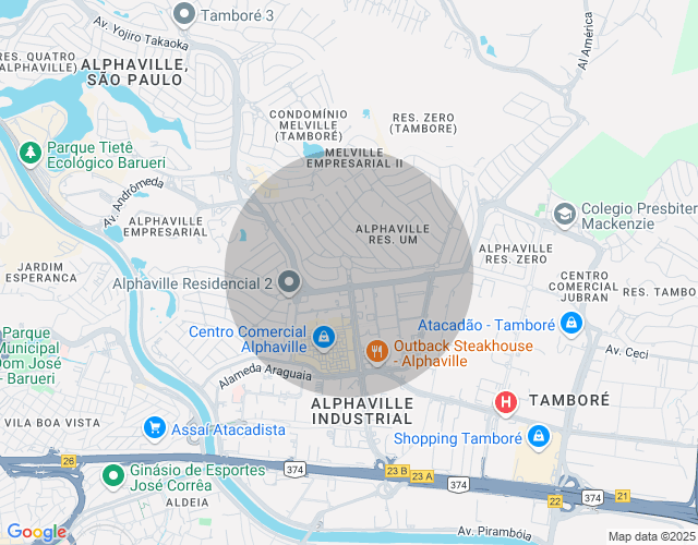 Imóvel no mapa