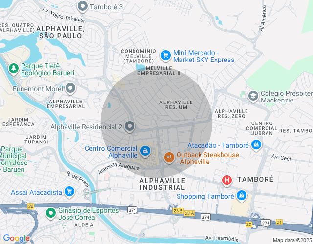 Imóvel no mapa