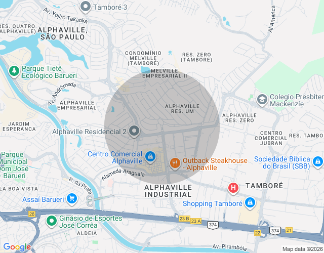 Imóvel no mapa