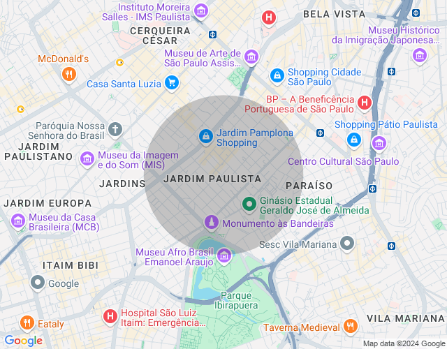 Imóvel no mapa