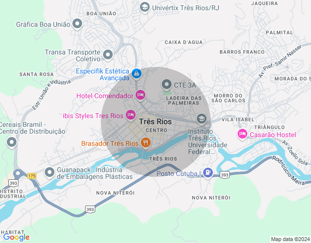 Imóvel no mapa