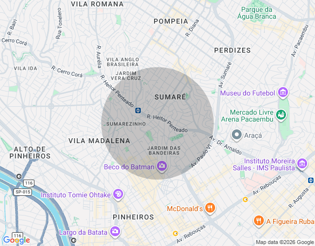 Imóvel no mapa