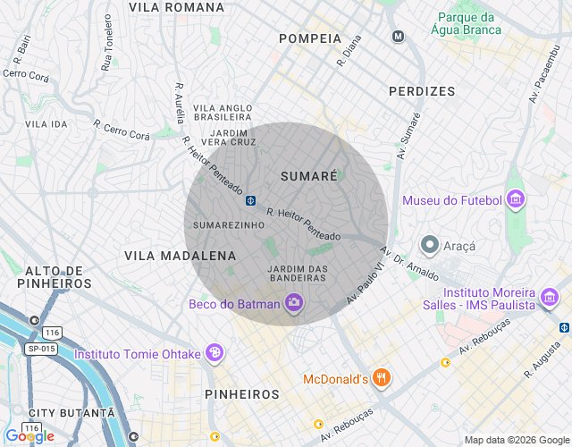 Imóvel no mapa