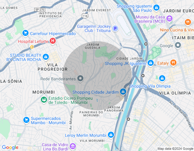 Imóvel no mapa