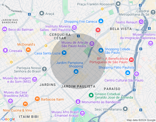 Imóvel no mapa