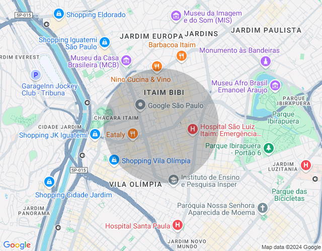 Imóvel no mapa