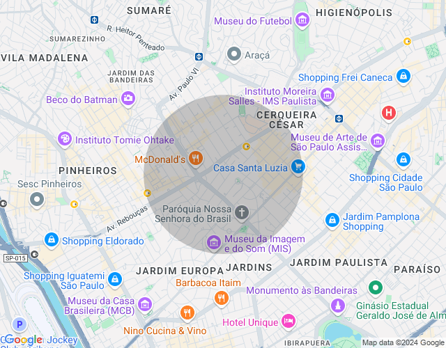 Imóvel no mapa