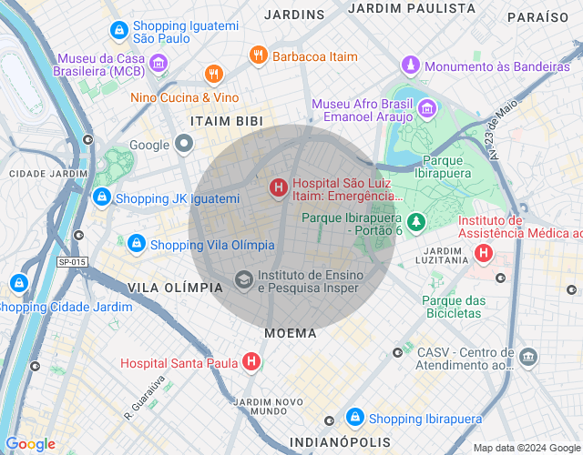 Imóvel no mapa