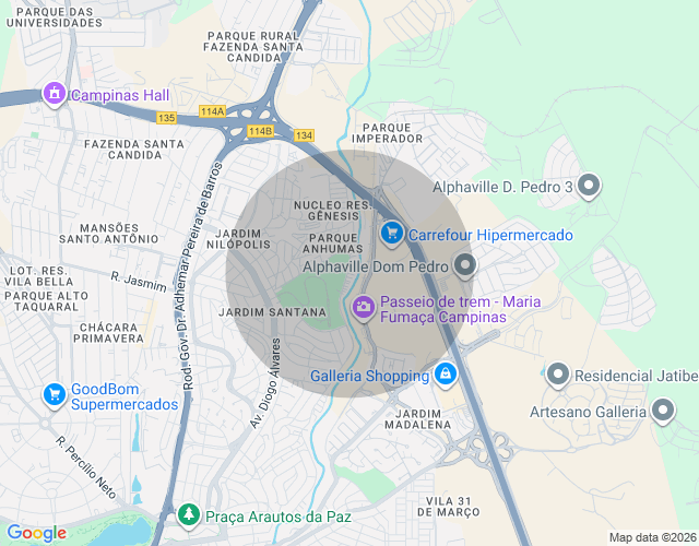 Imóvel no mapa