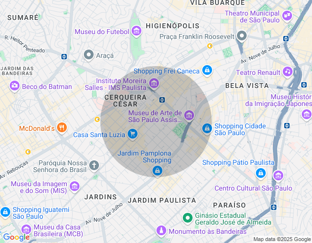 Imóvel no mapa