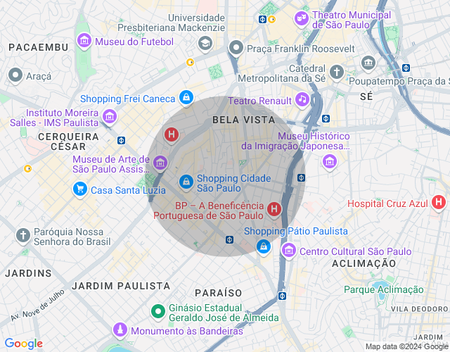 Imóvel no mapa