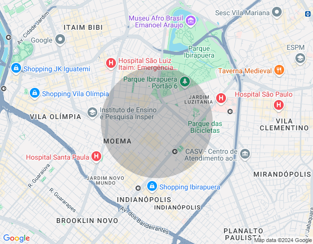 Imóvel no mapa